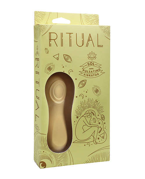 RITUAL Sol Rechargeable Silicone Pulsating Vibe - Yellow