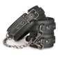 Easy Toys Faux Leather Collar w/Handcuffs - Black