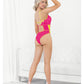 Festival Wear Strappy Teddy w/Brazilian Back Neon LG