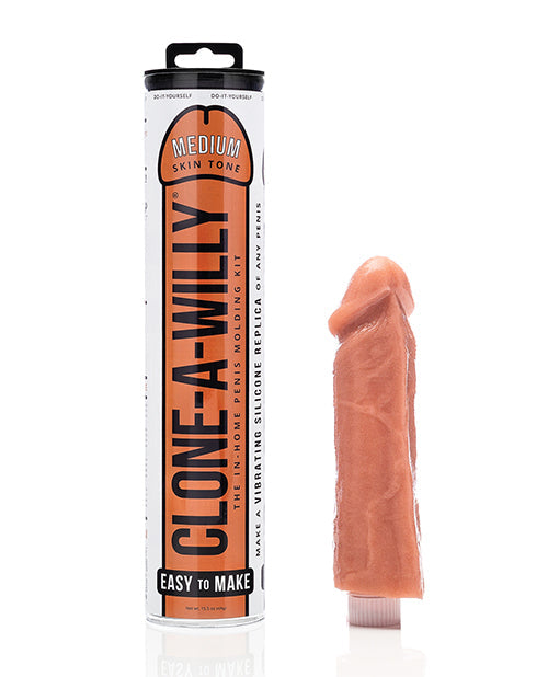 Clone-A-Willy Silicone Dildo Kit | Medium Skin Tone Realistic Dildo | Homemade Big Dildo