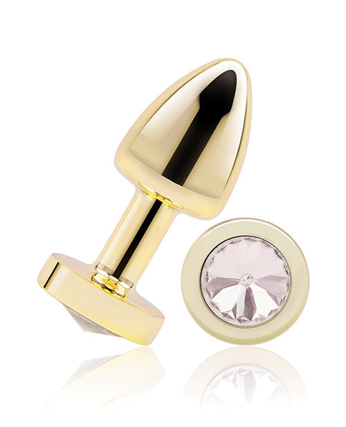 Gemsations 2" Beginners Bling Bling Metal Butt Plug - Gold