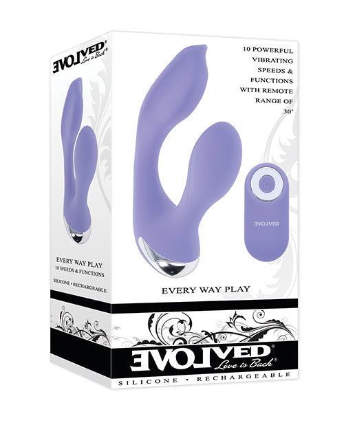 Evolved G Spot Vibrator | Every Way Play Clit Vibrator | Remote Control Vibrator | Lilac Rabbit Vibrator