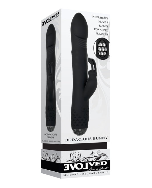 Evolved Rabbit Vibrator | Bodacious Bunny G Spot Vibrator | Rotating Black Clit Vibrator | Best Vibrator for Women