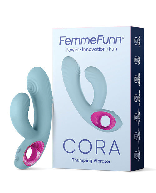 Femme Funn G Spot Vibrator | Cora Thumping Rabbit Vibrator | Light Blue Clit Vibrator | Best Vibrator for Women