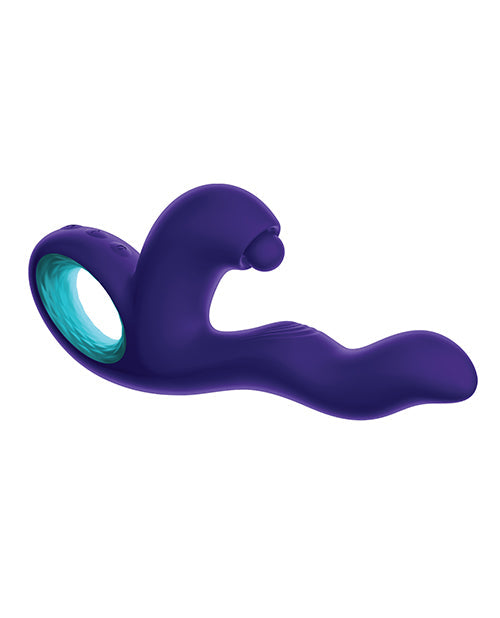 Femme Funn G Spot Vibrator | Klio Triple Action Rabbit Vibrator | Dark Purple Clit Vibrator | Best Vibrator for Women