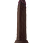 Shaft Model J Realistic Dildo | Flexskin Liquid Silicone Dildo | Mahogany 8.5" Big Black Dildo