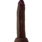 Shaft Model J Realistic Dildo | Flexskin Liquid Silicone Dildo | Mahogany 7.5" Big Black Dildo