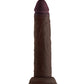 Shaft Model J Realistic Dildo | Flexskin Liquid Silicone Dildo | Mahogany 7.5" Big Black Dildo