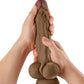 Shaft Model A Realistic Dildo | Oak Flexskin Liquid Silicone Dildo | 10.5" Dildo with Balls