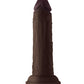 Shaft Model J Realistic Dildo | Flexskin Liquid Silicone Dildo | Mahogany 5.5" Big Black Dildo