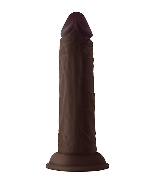 Shaft Model J Realistic Dildo | Flexskin Liquid Silicone Dildo | Mahogany 5.5" Big Black Dildo