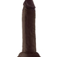 Shaft Model J Realistic Dildo | Flexskin Liquid Silicone Dildo | Mahogany 5.5" Big Black Dildo