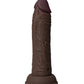 Shaft Flexskin Suction Cup Dildo | Silicone Dildo | 6.5" Big Dildo | Vibrating Dildo Mahogany