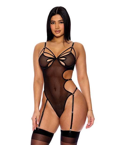 Feeling Butterflies Mesh Teddy w/Garte