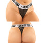 Vibes Buddy Fuck Off Lace Boy Brief & Lace Thong Black QN