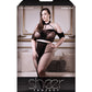 Sheer Fantasy Missing You Opaque & Net Off Should Top w/Leggings Black QN