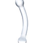 Glas 7" Big Dildo | Curved Glass Dildo | G-Spot Stimulator Realistic Dildo | Clear Large Dildo