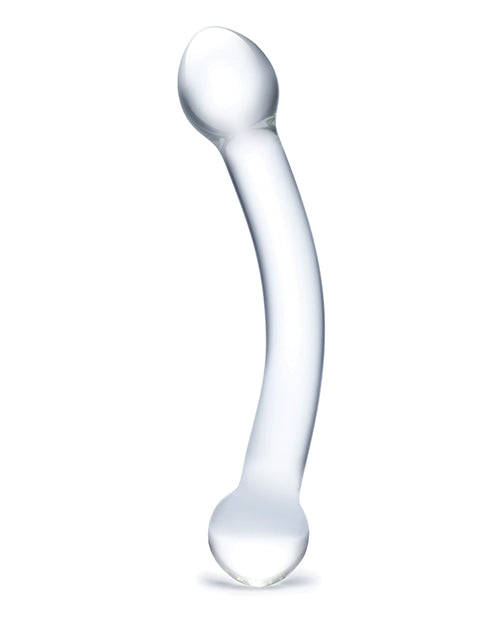 Glas 7" Big Dildo | Curved Glass Dildo | G-Spot Stimulator Realistic Dildo | Clear Large Dildo