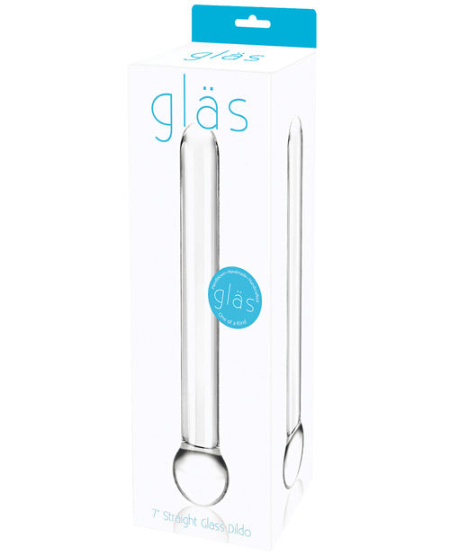 Glas 7" Big Dildo | Straight Glass Dildo | Clear Realistic Dildo | Girthy Large Dildo