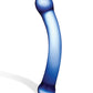 Glas 6" Big Dildo | Curved G-Spot Glass Dildo | Blue Realistic Hot Cold Dildo