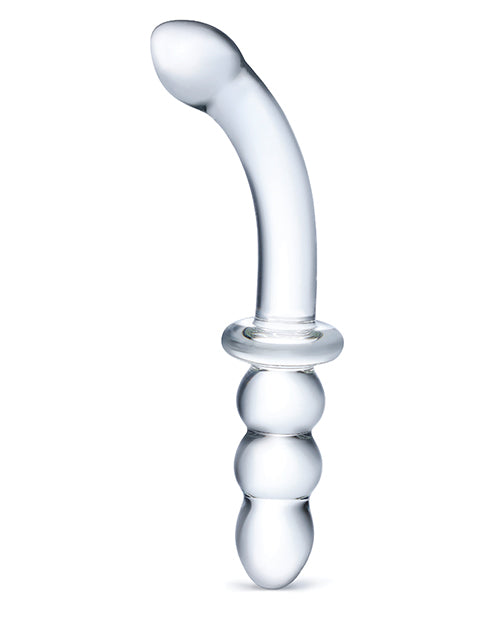 Glas 8" Big Dildo | Ribbed Realistic Dildo | G-Spot Glass Dildo | Large Dildo | Slimline Best Dildo