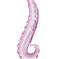 Glas 6" Big Dildo | Lick-it Glass Dildo | Curved Pink Dildo | Ridged Realistic Dildo