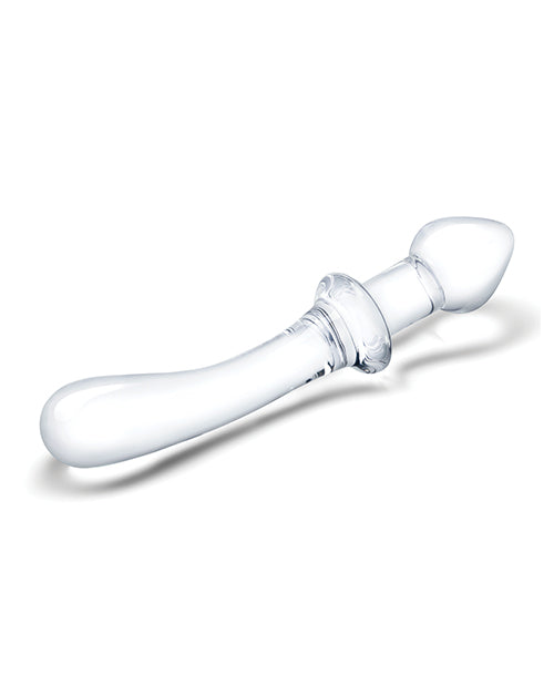 Glas 9" Big Dildo | Classic Realistic Dildo | Curved Double Dildo | Dual Ended Clear Best Dildo