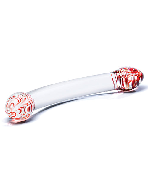 Glas Realistic Dildo | Red Head Double Sided Dildo | Clear Glass Dildo | Large Dildo | Best Dildo