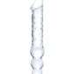 Glas 12" Big Dildo | Double Dildo | 2-Ended Glass Dildo with Anal Beads | Clear Giant Dildo