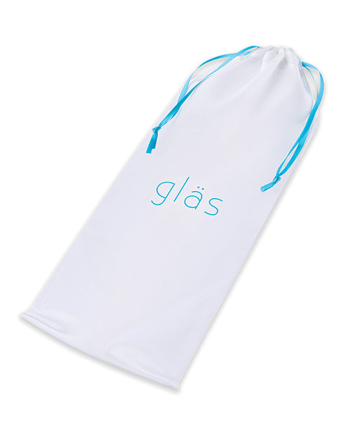 Glas 12" Big Dildo | Double Dildo | 2-Ended Glass Dildo with Anal Beads | Clear Giant Dildo