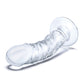 Glas 7" Big Dildo | Clear Lifelike Realistic Dildo | Curved Glass Dildo with Veins