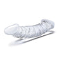 Glas 10.5" Big Dildo | Girthy Realistic Dildo | Curved Glass Dildo | Clear Double Dildo