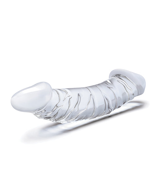 Glas 10.5" Big Dildo | Girthy Realistic Dildo | Curved Glass Dildo | Clear Double Dildo