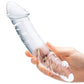 Glas 10.5" Big Dildo | Girthy Realistic Dildo | Curved Glass Dildo | Clear Double Dildo