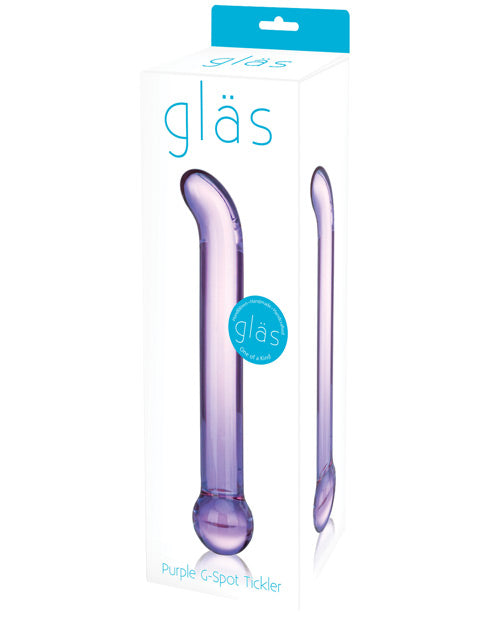 Glas G Spot Big Dildo | Tickler Realistic Dildo | Purple Large Dildo | Curved Best Dildo