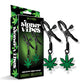 Stoner Vibes Glow in the Dark Adjustable Nipple Clamps