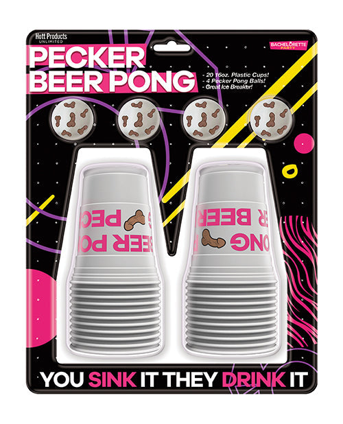 Pecker Beer Pong Game w/Balls