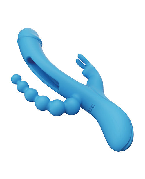 Trilux 4X G Spot Vibrator | Kinky Finger Rabbit Vibrator with Anal Beads | Blue Clit Vibrator | Best Vibrator for Women