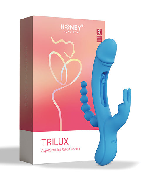 Trilux 4X G Spot Vibrator | Kinky Finger Rabbit Vibrator with Anal Beads | Blue Clit Vibrator | Best Vibrator for Women