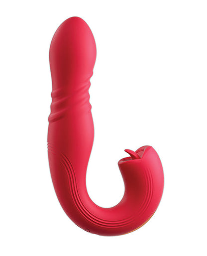 Joi Thrusting Vibrator 2 | Red G-Spot Vibrator | 9x Licking Tongue Clit Vibrator | Best Vibrator for Women