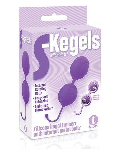 9's S-Kegels Silicone Balls - Purple