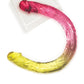 Shades Giant Dildo | Jelly TPR Realistic Dildo | Gradient Double Dildo | Yellow Pink Dildo