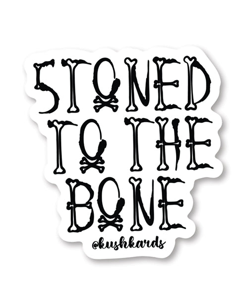 Halloween Stoned to the Bone Sticker - Pack of 3