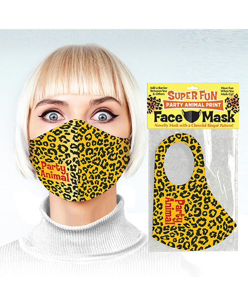 Super Fun Party Animal Print Mask