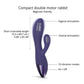 Love to Love G Spot Vibrator | Funky Bunny Clit Vibrator | Small Rabbit Vibrator | Midnight Indigo