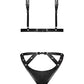 Lust Contessa Cupless Strappy Brazilian Teddy Black L/XL