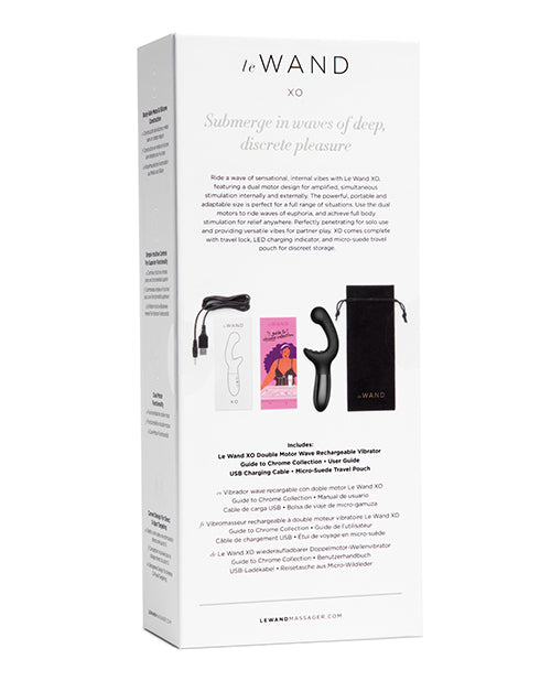 Le Wand Vibrator | XO Double Motor Wave Best Vibrator for Women | Rechargeable Black Clit Vibrator