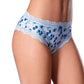 Sweet Treats Crotchless Boy Short w/Wicked Sensual Care Blueberry Lube - Blue L/XL