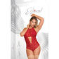 Sugar & Spice Teddy w/Snap Crotch Red L/XL