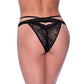 Ooh La Lace Peek-A-Boo Cheeky Panty Black L/XL